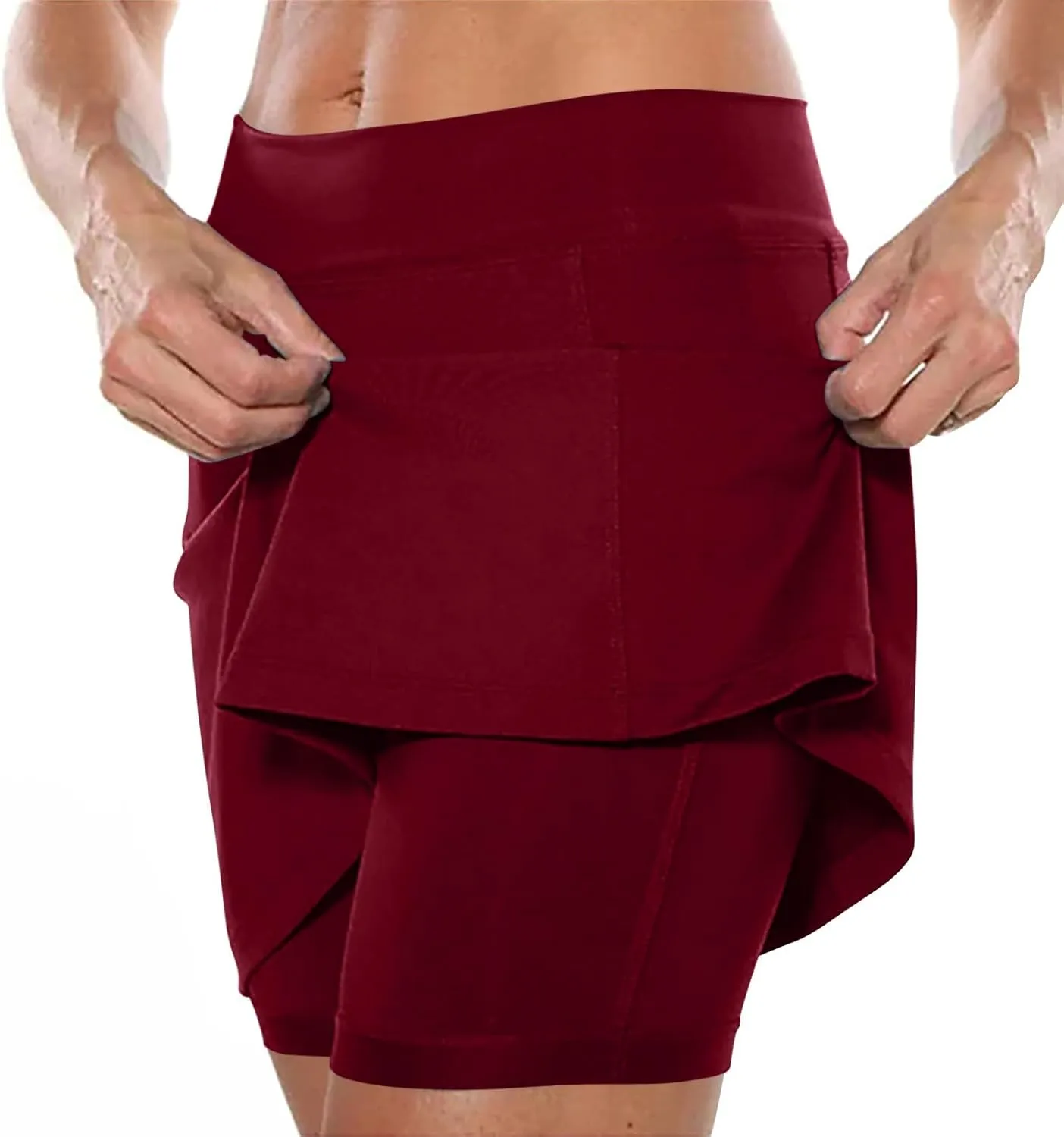 aihihe Skirts for Women Knee Length Womens Shorts Dressy Casual Knee Length Pink Dress