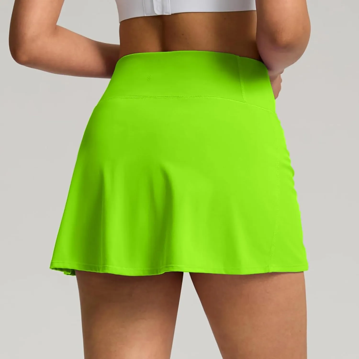 AMDBEL Women's Workout Shorts,Summer Stretchy High Waist Solid Golf Skorts Skirts Casual Outdoor Athletic Running Skirts
