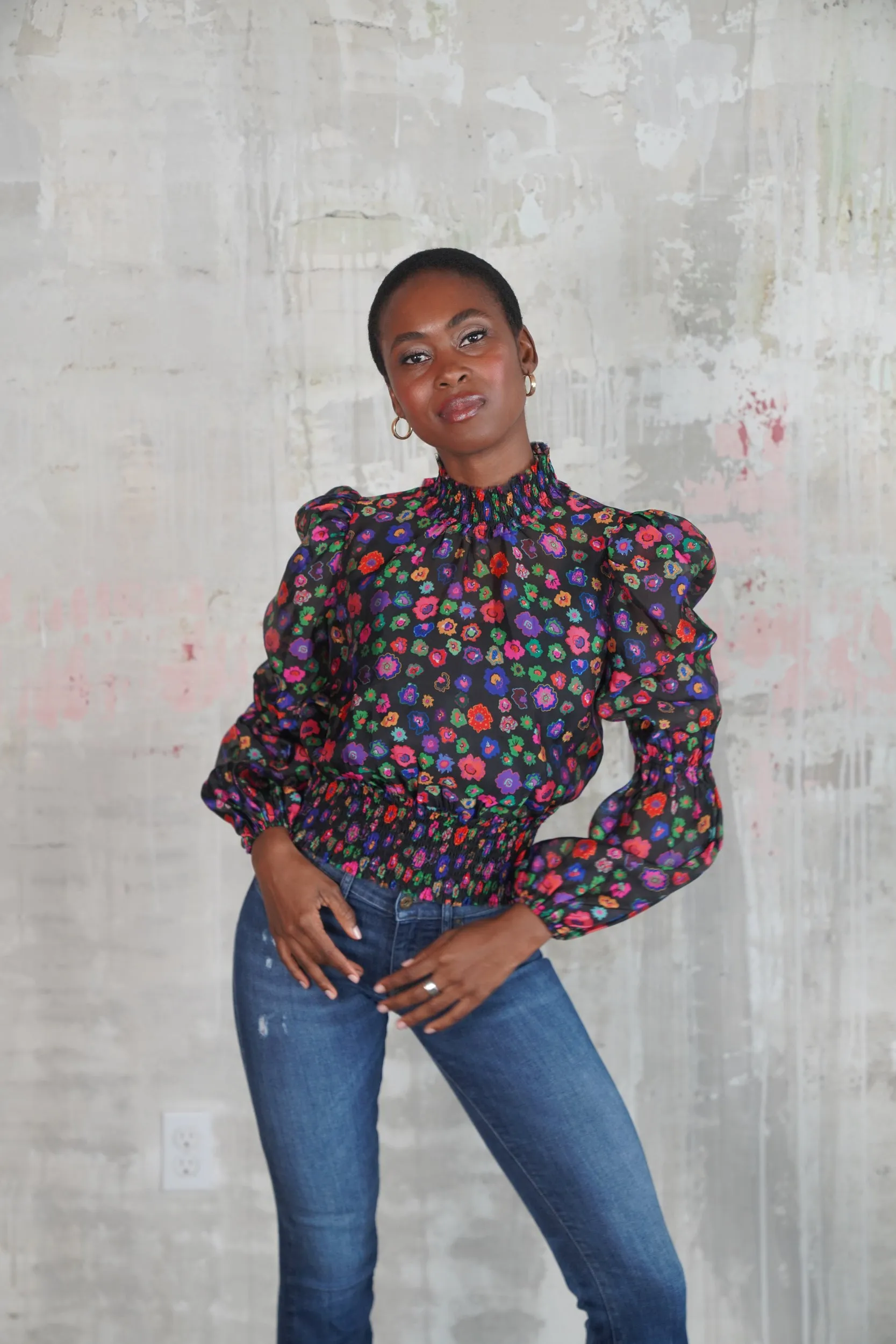 ANNE BLOUSE MINI MILIFIORI