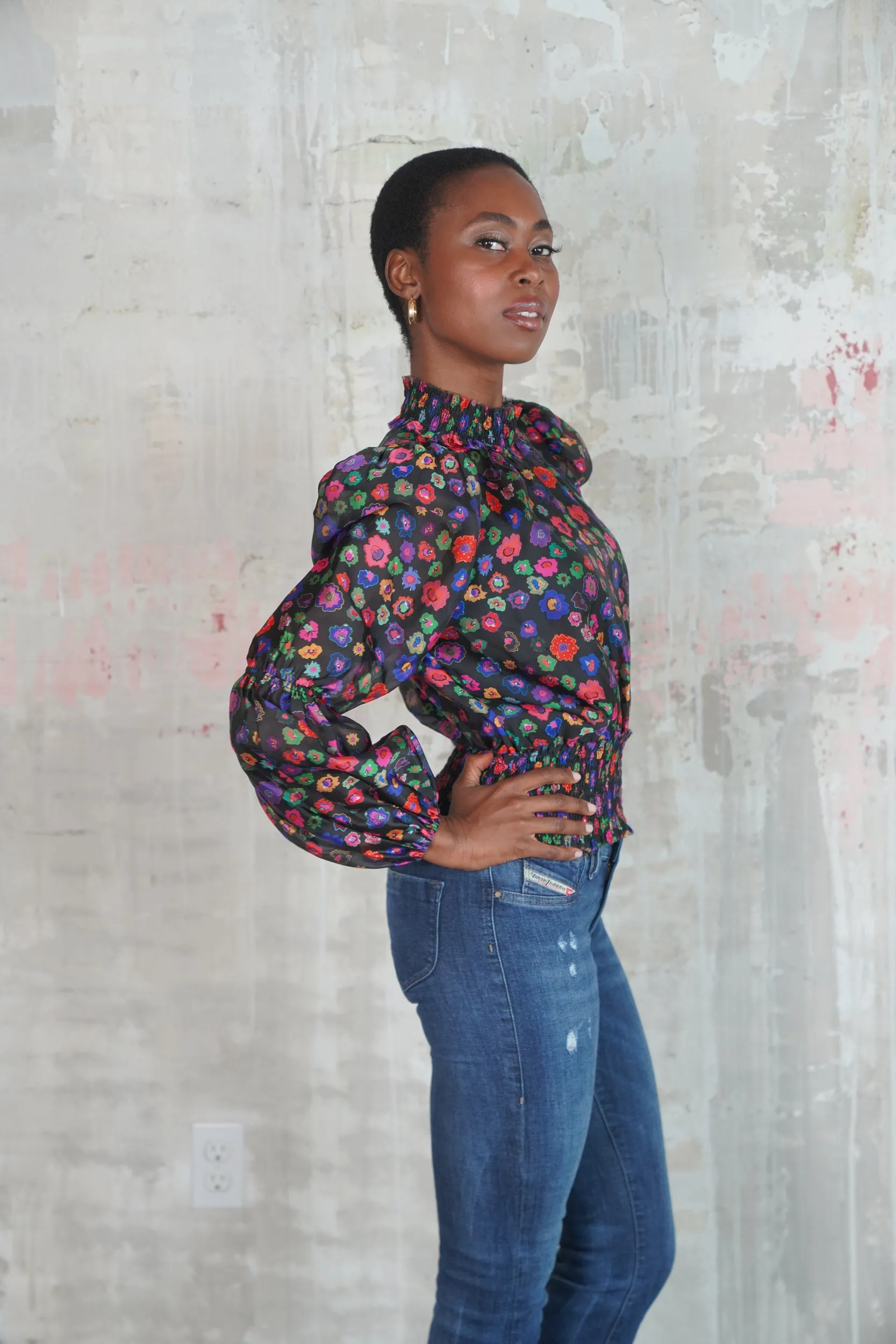 ANNE BLOUSE MINI MILIFIORI