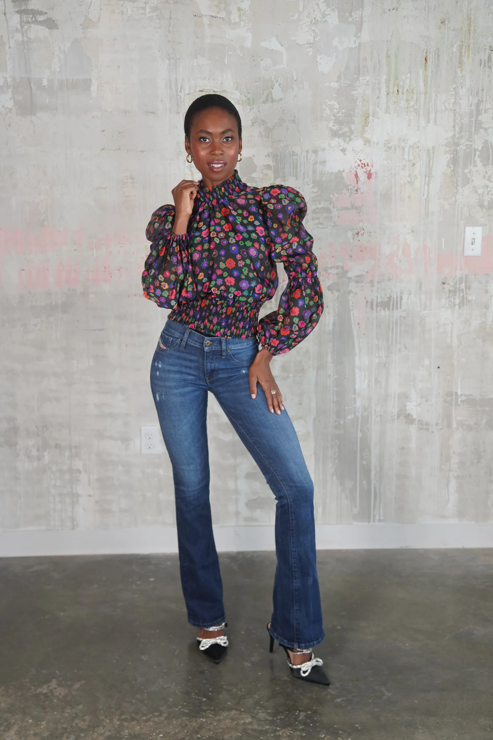 ANNE BLOUSE MINI MILIFIORI