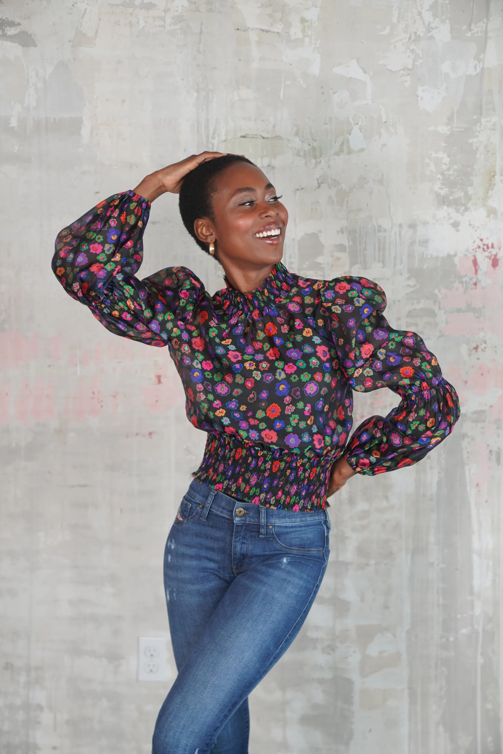 ANNE BLOUSE MINI MILIFIORI