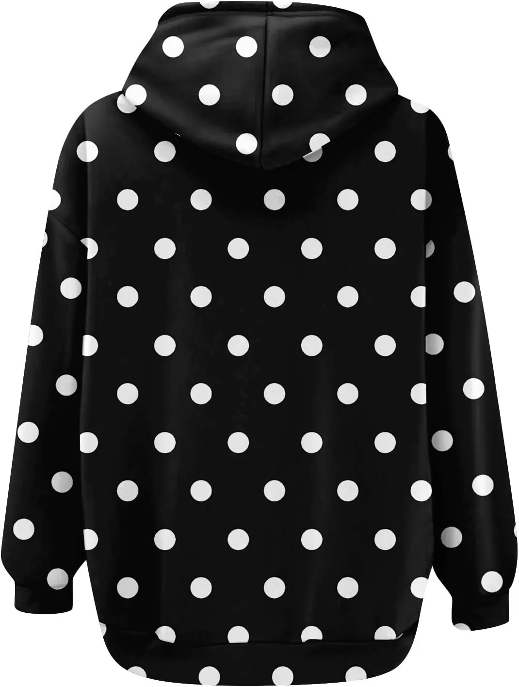 Baggy Full Zip Hoodie for Women Fashion Fall Long Sleeve Sweatshirts Printed Outdoor Jackets with Pockets S-2XL