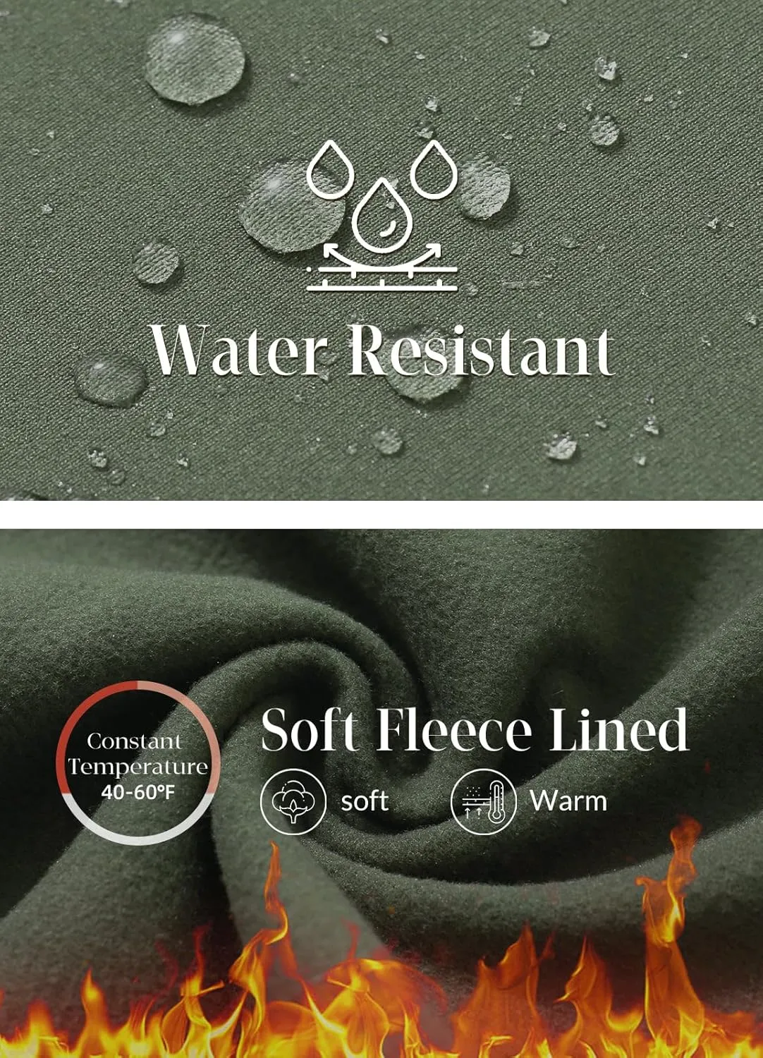 baleaf Women's Fleece Lined Pants Winter Thermal Water Resistant Crossover Flare Leggings Warm Bootcut Hiking Outdoor