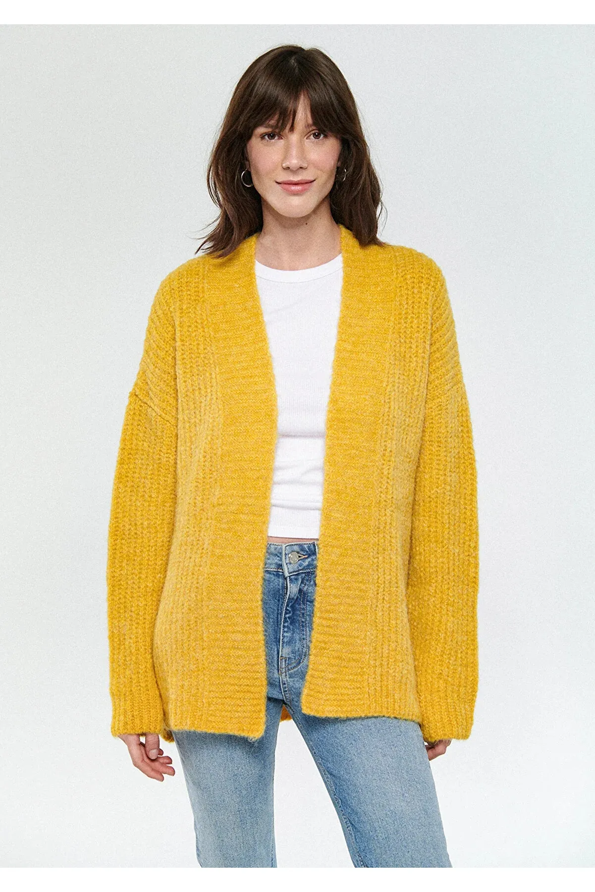 Blue Women's Yellow Cardigan