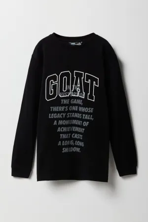 Boys GOAT Graphic Long Sleeve Top