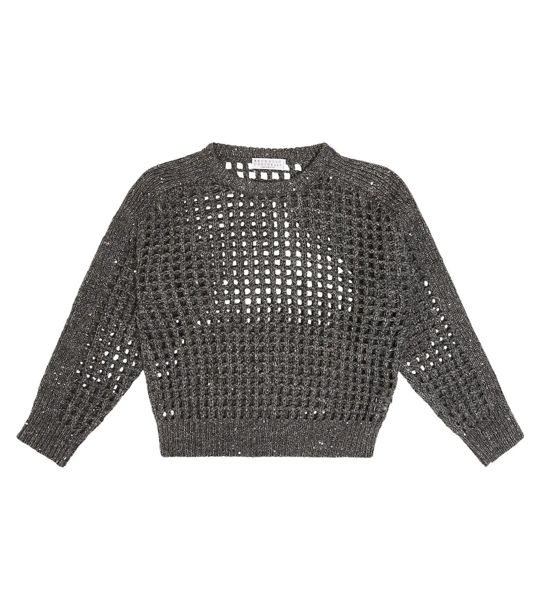 Brunello Cucinelli wool and cashmere blend sweater, gray