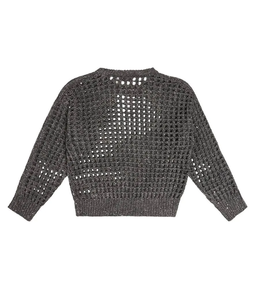 Brunello Cucinelli wool and cashmere blend sweater, gray