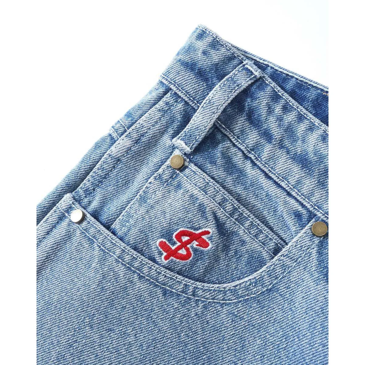 Cash Only - Blockout Denim Jeans Silver Indigo Wash