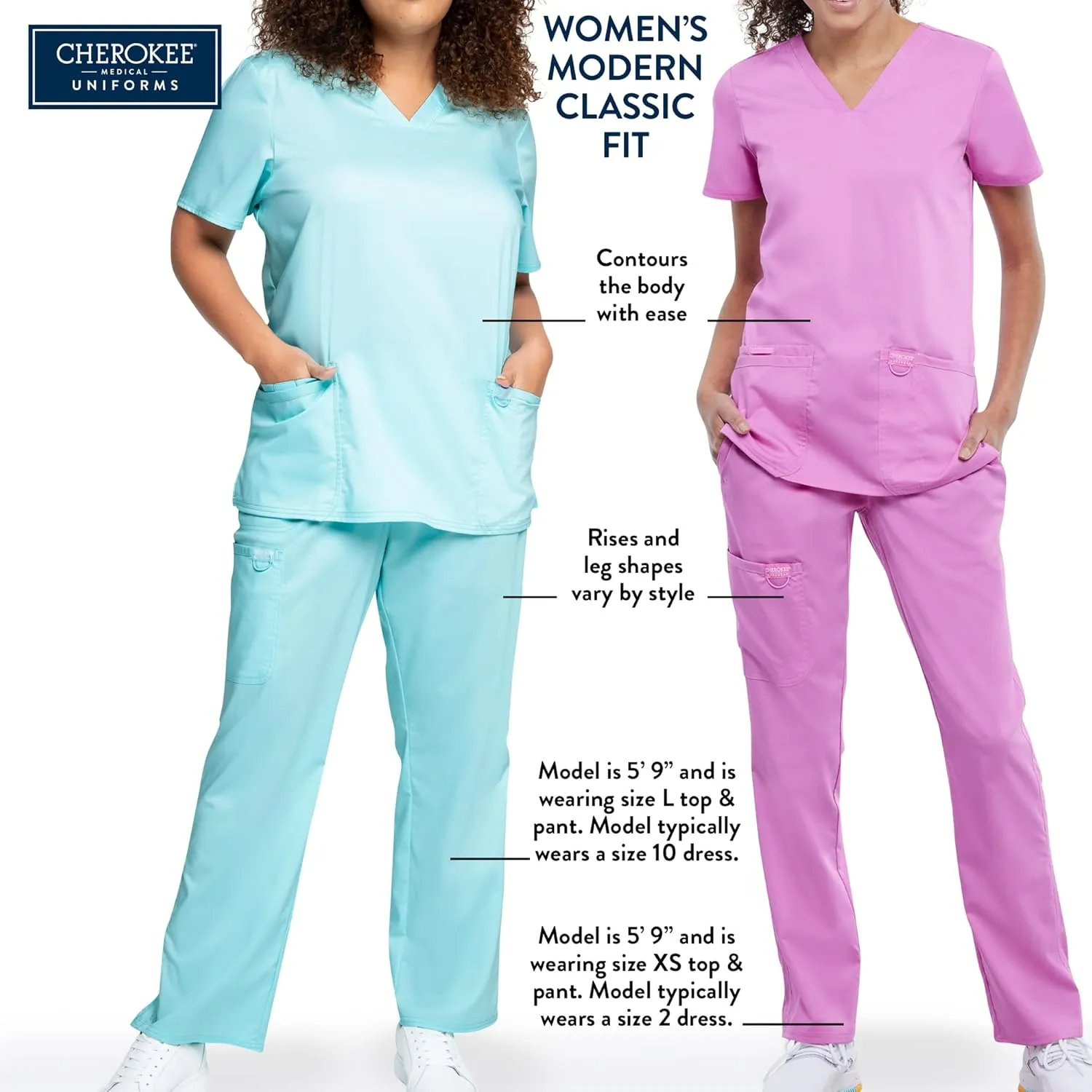 Cherokee Womens Zip Up Scrub Jackets with Breathable Mesh and Shirttail Hemline WW301