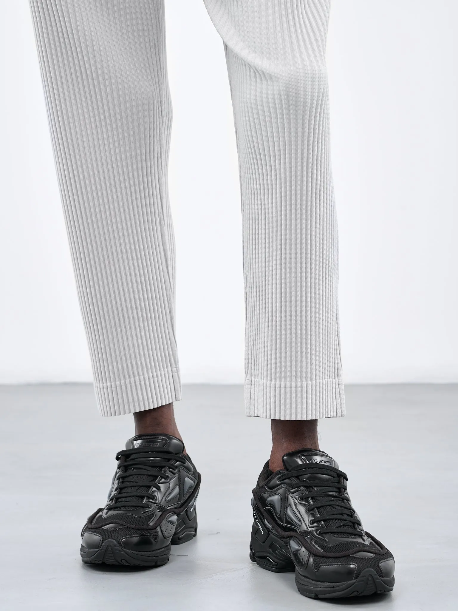 Color Pleats Trousers (HP38JF450-11-LIGHT-GRAY