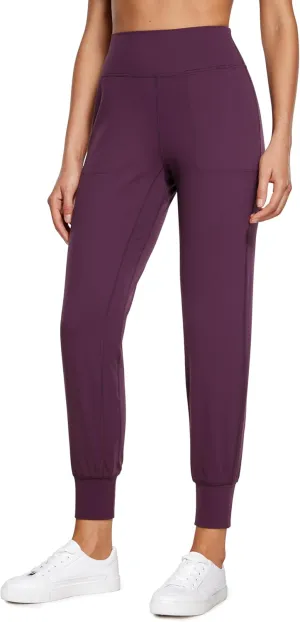 CRZ YOGA Butterluxe High Waisted Joggers for Women 27" - Buttery Soft Yoga Lounge Workout Leggings Pants with Pockets