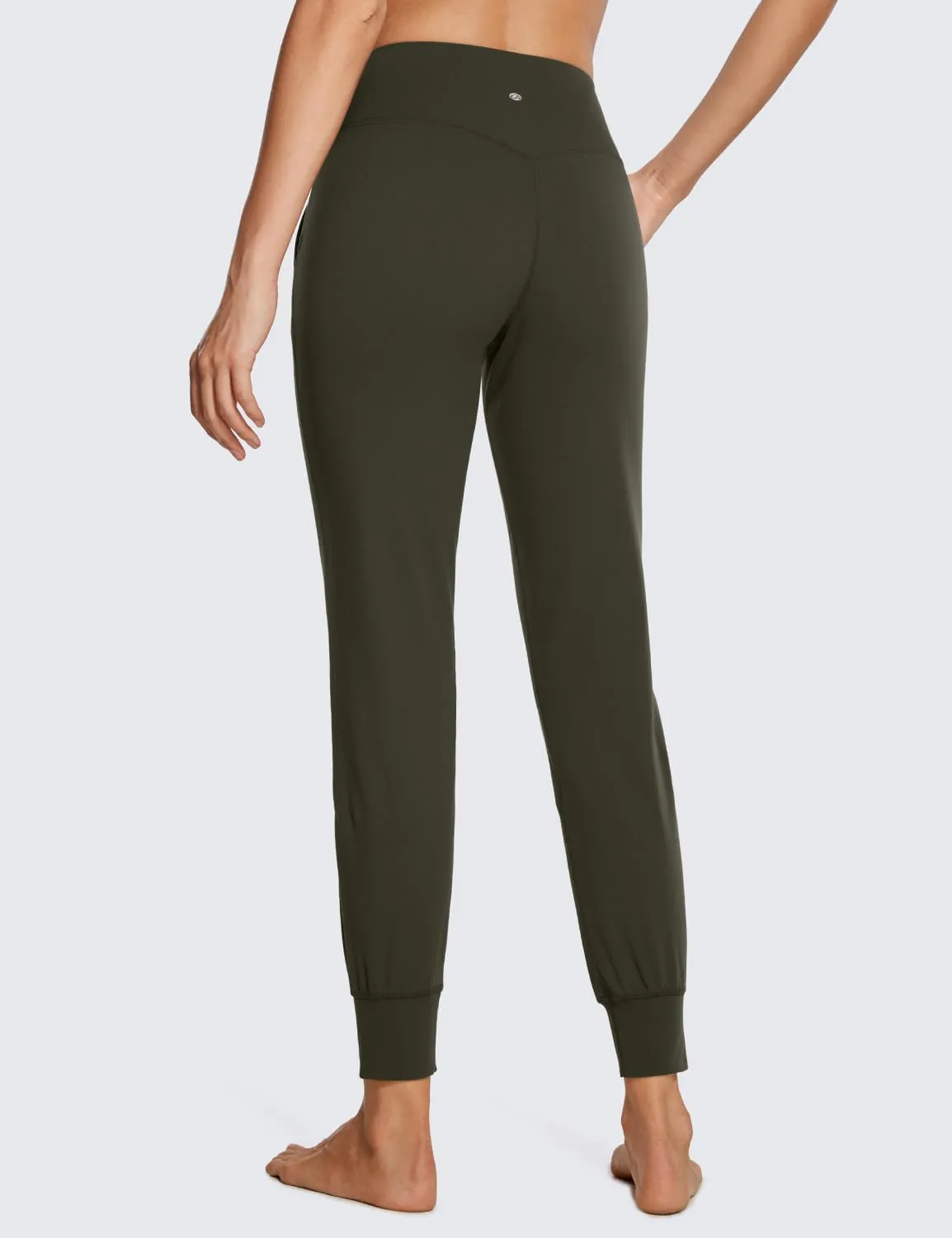 CRZ YOGA Butterluxe High Waisted Joggers for Women 27" - Buttery Soft Yoga Lounge Workout Leggings Pants with Pockets