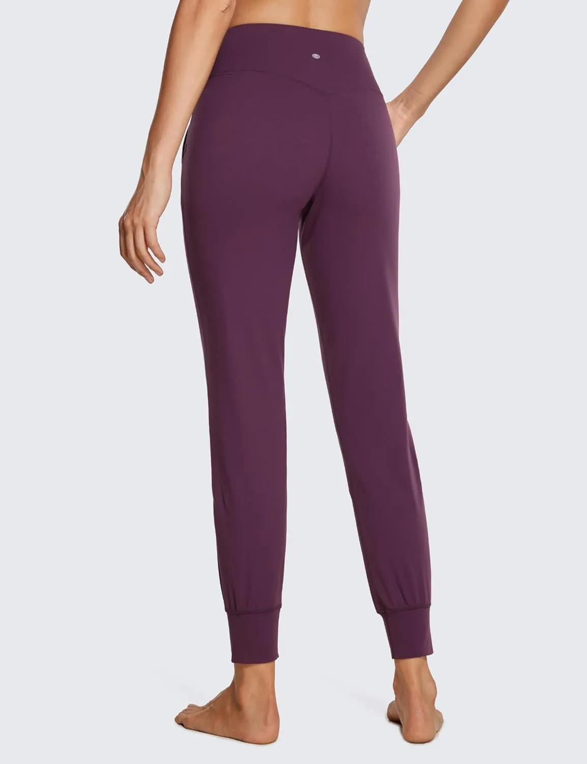 CRZ YOGA Butterluxe High Waisted Joggers for Women 27" - Buttery Soft Yoga Lounge Workout Leggings Pants with Pockets