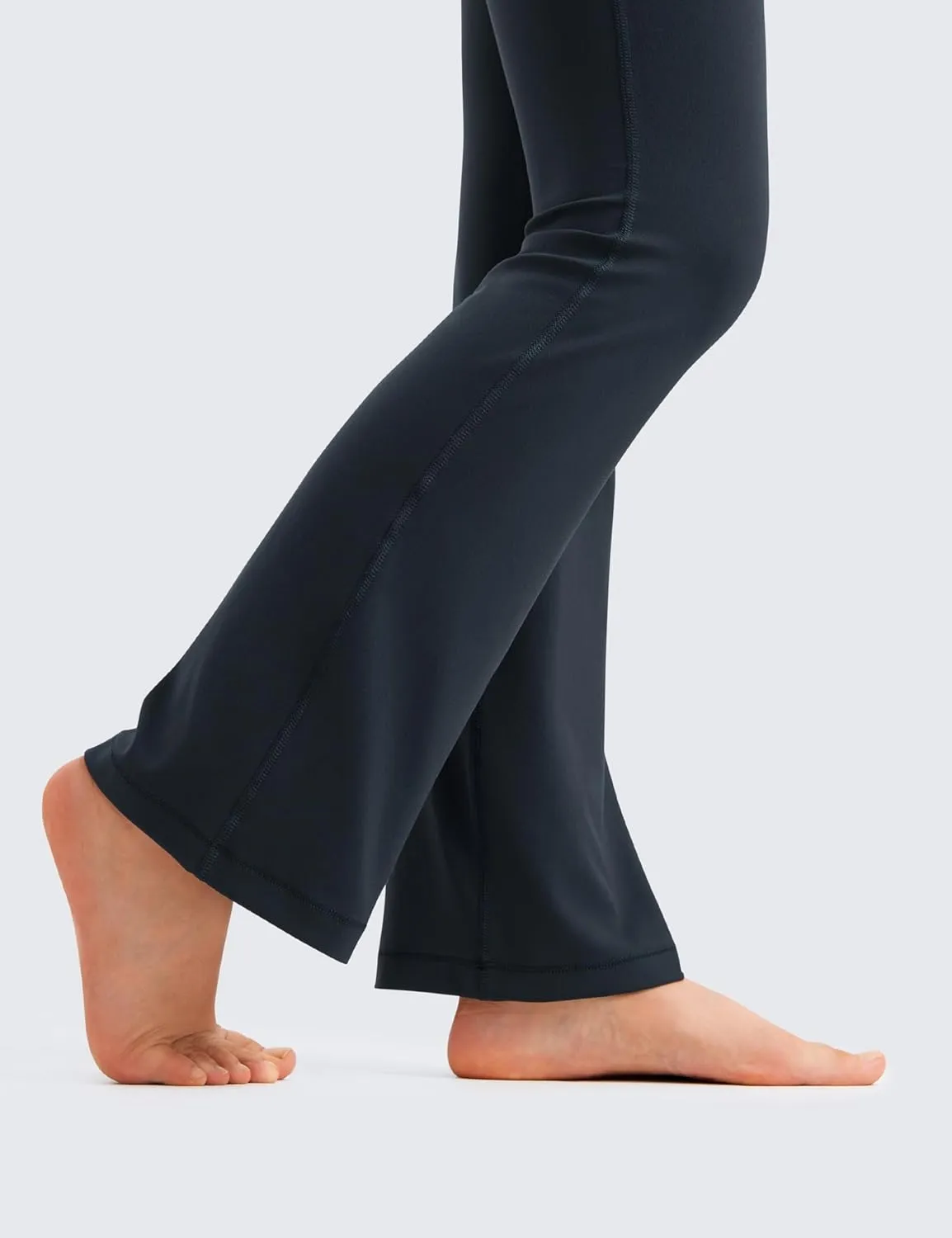 CRZ YOGA Girls Butterluxe Flare Leggings - Kids High Waist Bell Bottoms Bootcut Lounge Casual Active Yoga Dance Pants