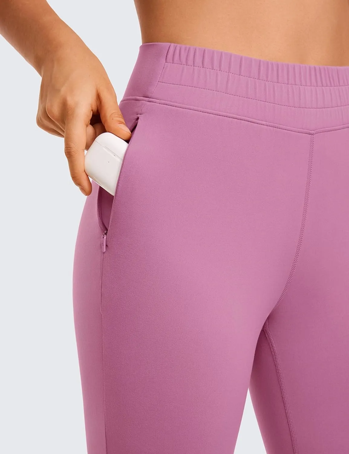 CRZ YOGA Womens Butterluxe High Waisted Joggers 27 Inches - Buttery Soft Lounge Yoga Pants with Pockets Workout Leggings