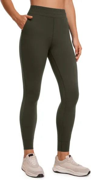 CRZ YOGA Womens Butterluxe High Waisted Joggers 27 Inches - Buttery Soft Lounge Yoga Pants with Pockets Workout Leggings