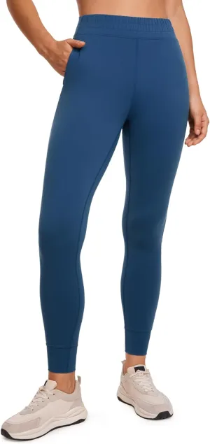 CRZ YOGA Womens Butterluxe High Waisted Joggers 27 Inches - Buttery Soft Lounge Yoga Pants with Pockets Workout Leggings