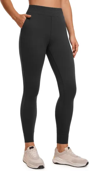 CRZ YOGA Womens Butterluxe High Waisted Joggers 27 Inches - Buttery Soft Lounge Yoga Pants with Pockets Workout Leggings