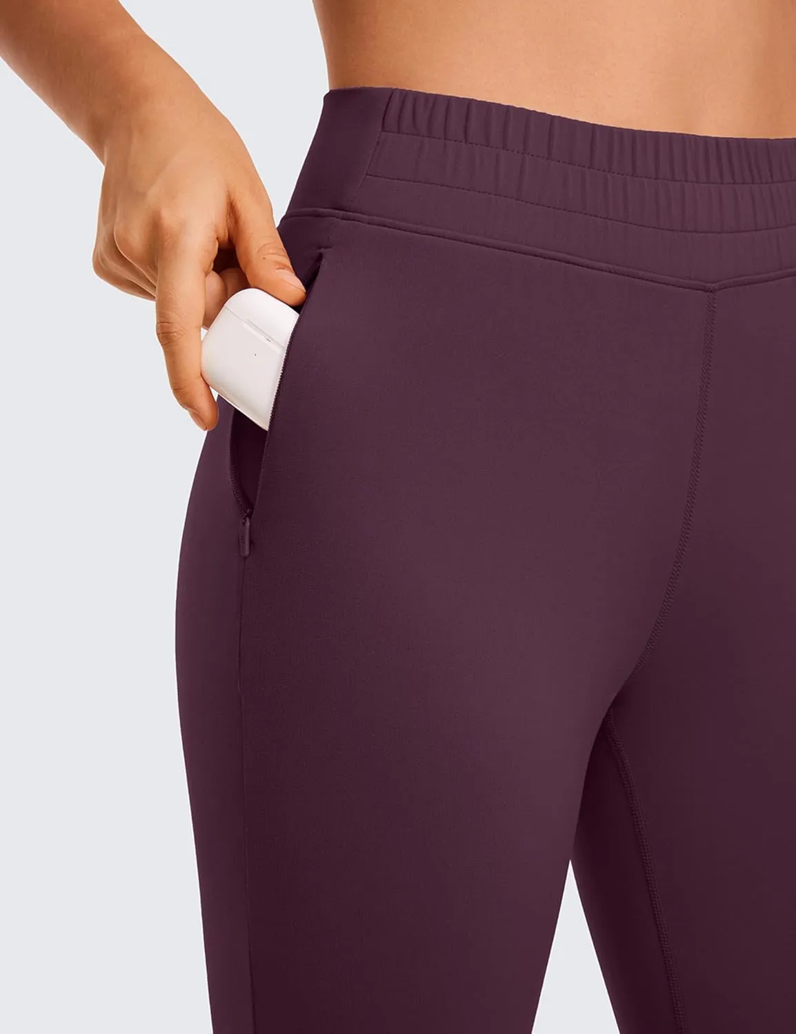 CRZ YOGA Womens Butterluxe High Waisted Joggers 27 Inches - Buttery Soft Lounge Yoga Pants with Pockets Workout Leggings