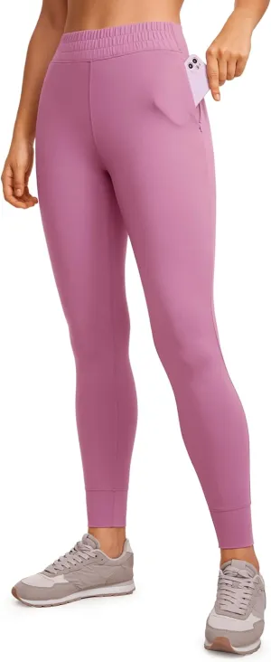 CRZ YOGA Womens Butterluxe High Waisted Joggers 27 Inches - Buttery Soft Lounge Yoga Pants with Pockets Workout Leggings