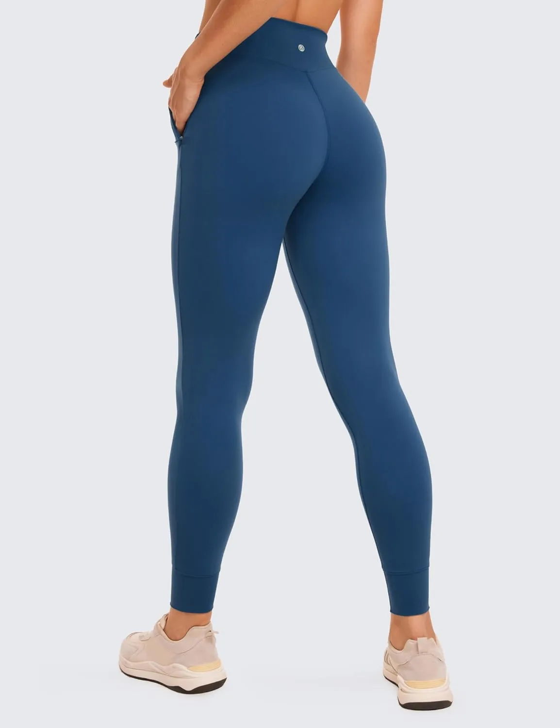 CRZ YOGA Womens Butterluxe High Waisted Joggers 27 Inches - Buttery Soft Lounge Yoga Pants with Pockets Workout Leggings