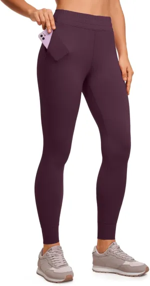 CRZ YOGA Womens Butterluxe High Waisted Joggers 27 Inches - Buttery Soft Lounge Yoga Pants with Pockets Workout Leggings
