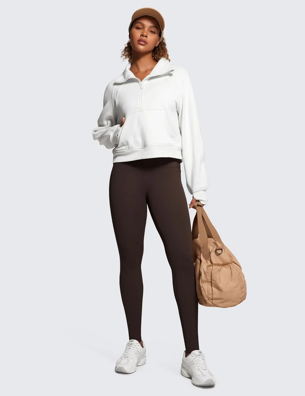 CRZ YOGA Womens Butterluxe High Waisted Workout Leggings 31 Inches - Athletic Gym Yoga Pants with Pockets Buttery Soft