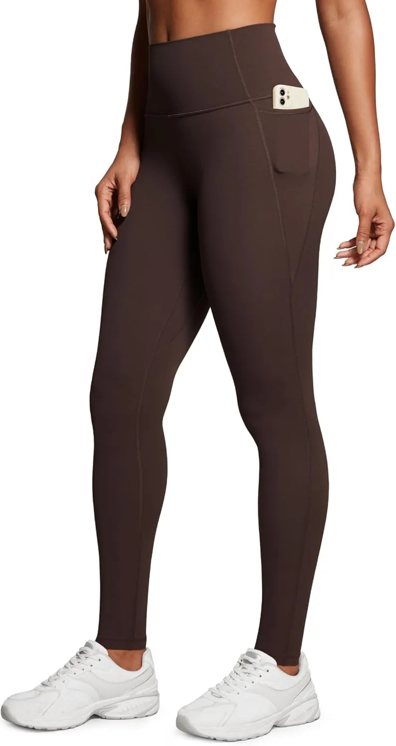CRZ YOGA Womens Butterluxe High Waisted Workout Leggings 31 Inches - Athletic Gym Yoga Pants with Pockets Buttery Soft