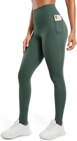 CRZ YOGA Womens Butterluxe High Waisted Workout Leggings 31 Inches - Athletic Gym Yoga Pants with Pockets Buttery Soft