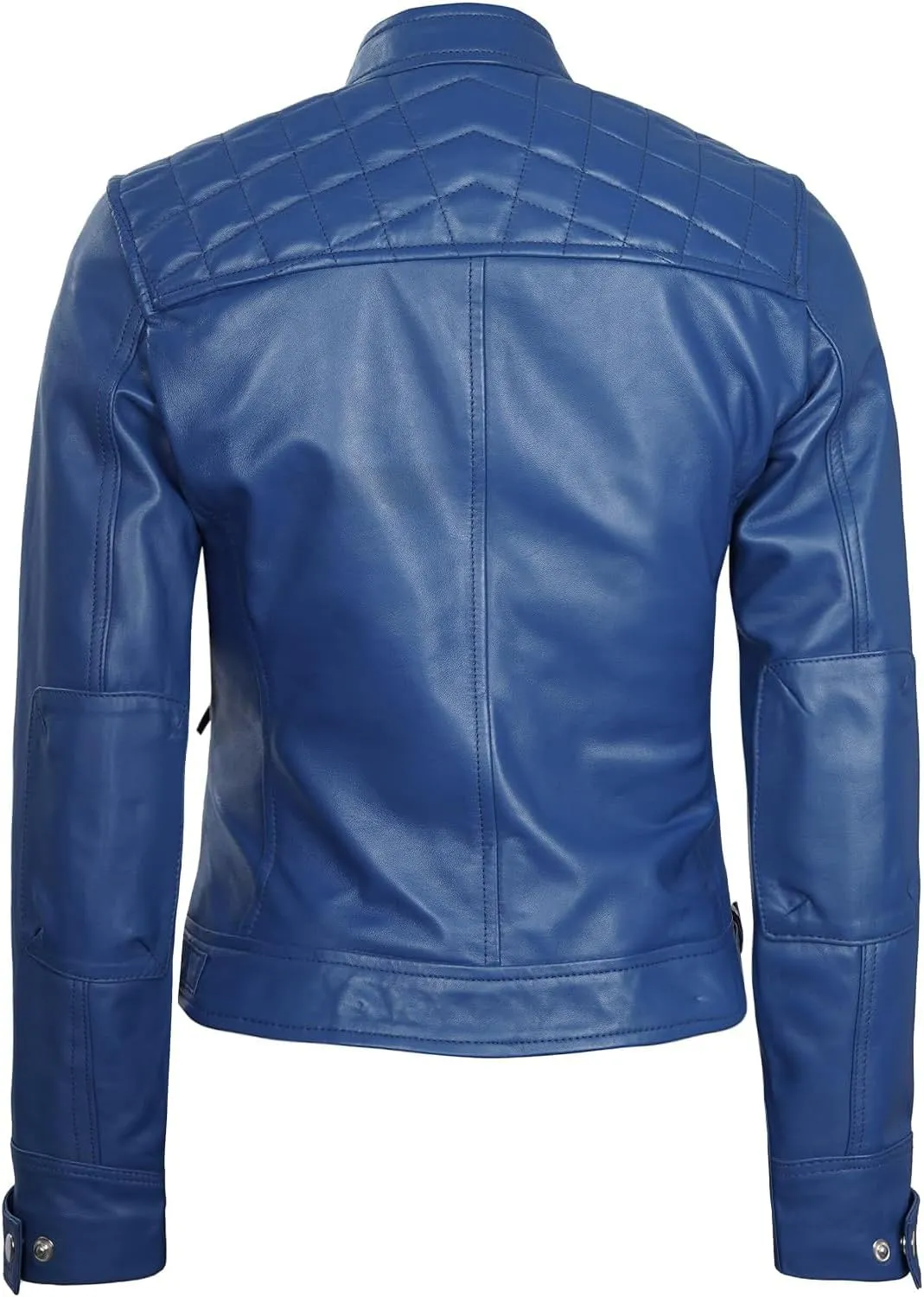 Decrum Real Womens Leather Jacket - Cafe Racer Style Leather Jackets for Women