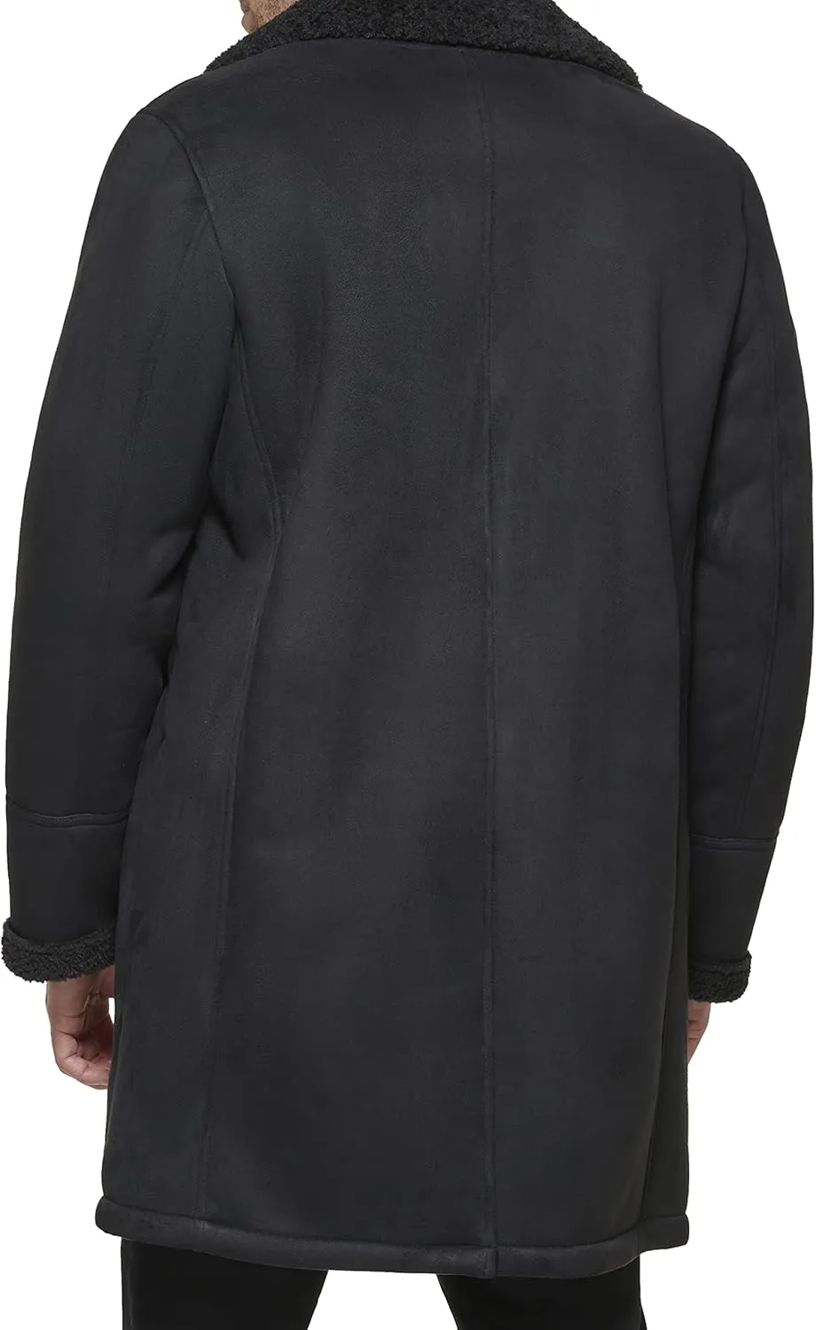Dockers Men's Faux Shearling Midlength Overcoat