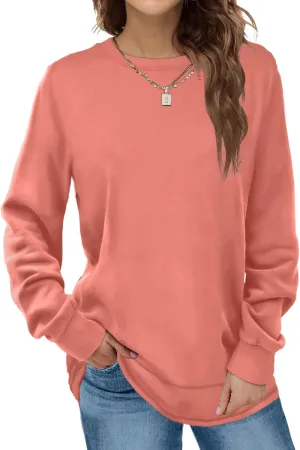Dofaoo Sweatshirts for Women Crewneck Long Sleeve Shirts Tunic Tops for Leggings Fall Fashion