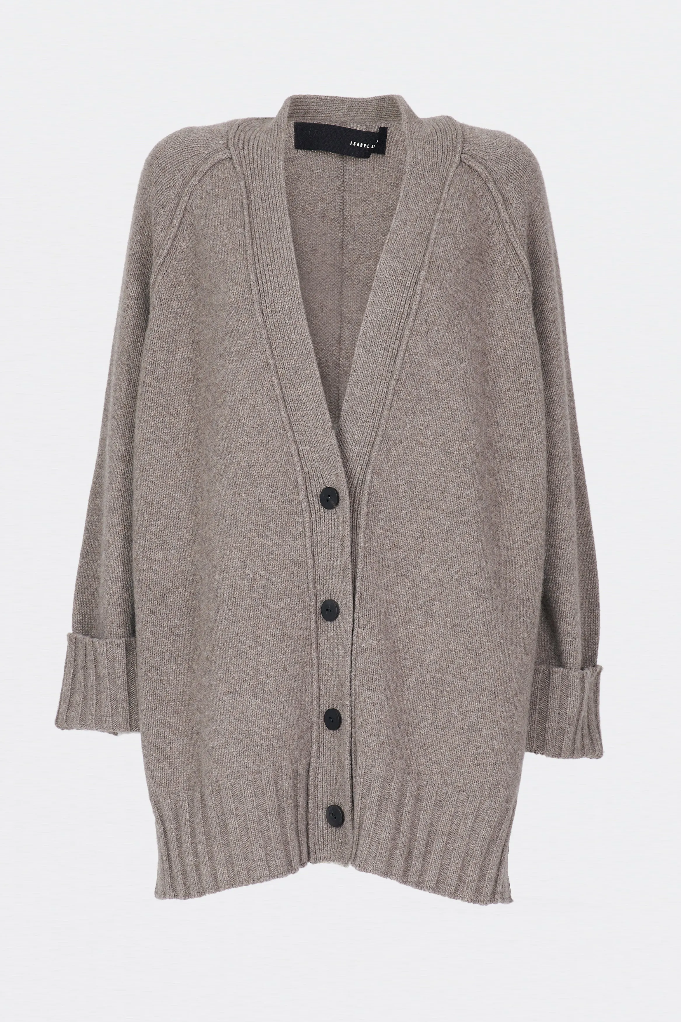 Eco Cashmere Cardigan - Taupe