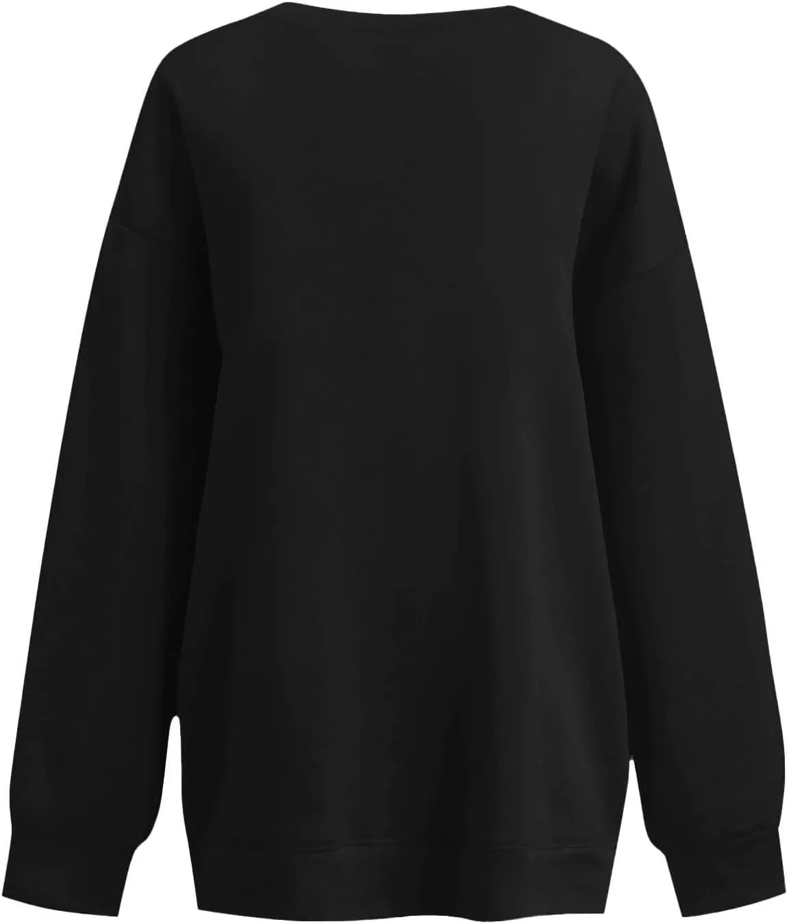Fashion Sweatshirts for Women Long Sleeve Crew Neck Pullover Oversized Colorful Alphabet Graphic Loose Fit Tops