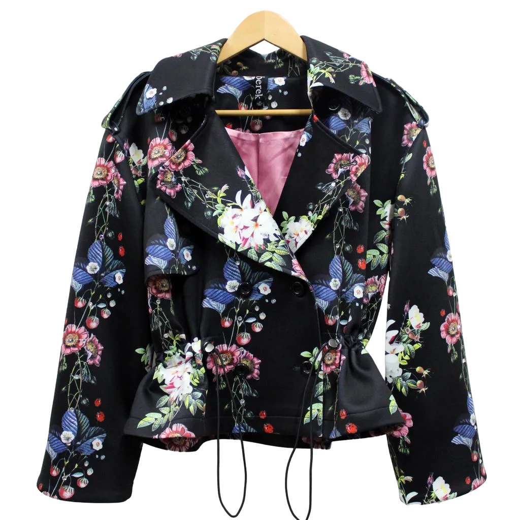 Floral Diamond Trellis Utility Jacket