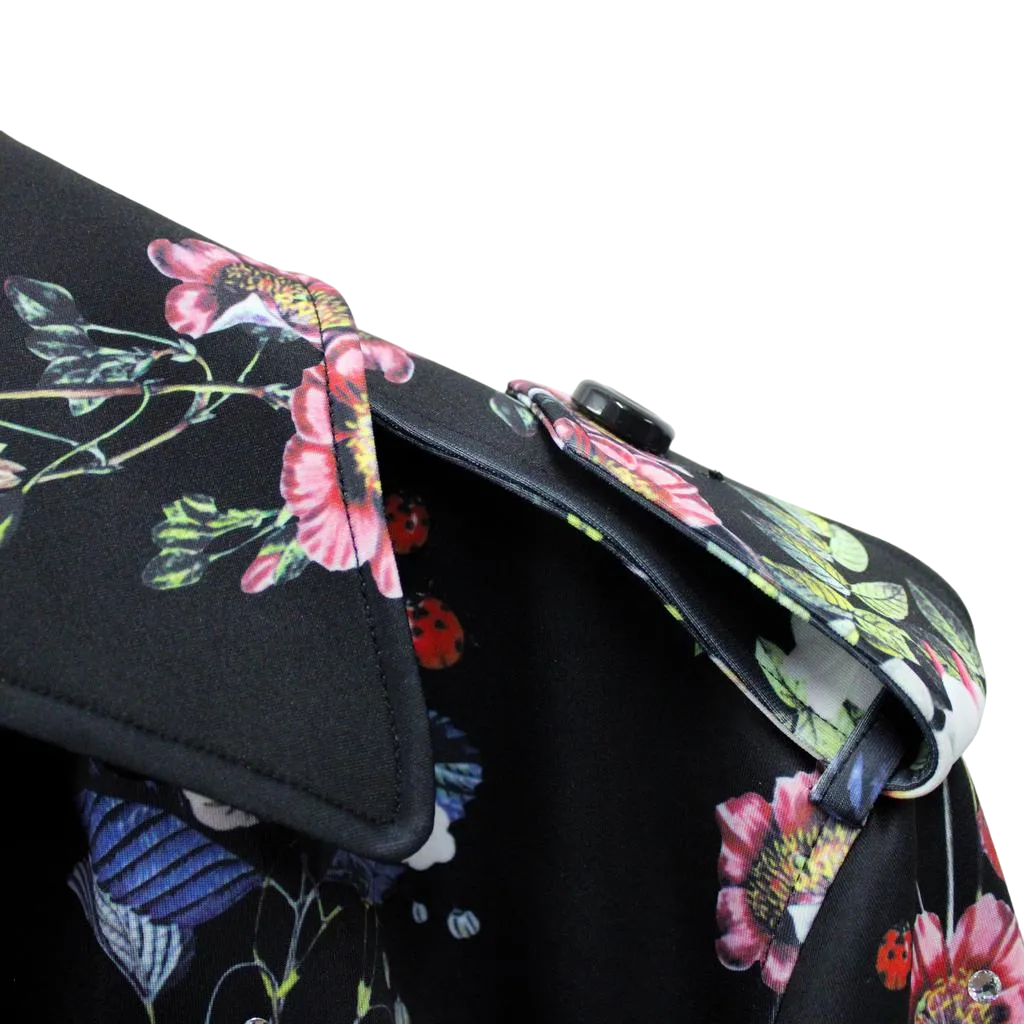 Floral Diamond Trellis Utility Jacket