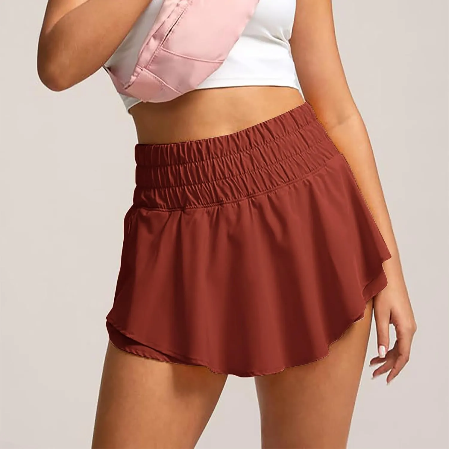 Flowy Athletic Shorts for Women Quick Dry Skort Skirt Pleated Tennis Skirt High Waisted Athletic Golf Skorts Skirts