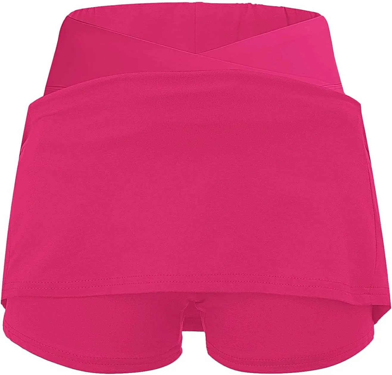 FQZWONG Skorts for Women Plus Size Elastic High Waisted Athletic Workout Skirt Pants Casual Solid Gym Yoga Tennis Shorts