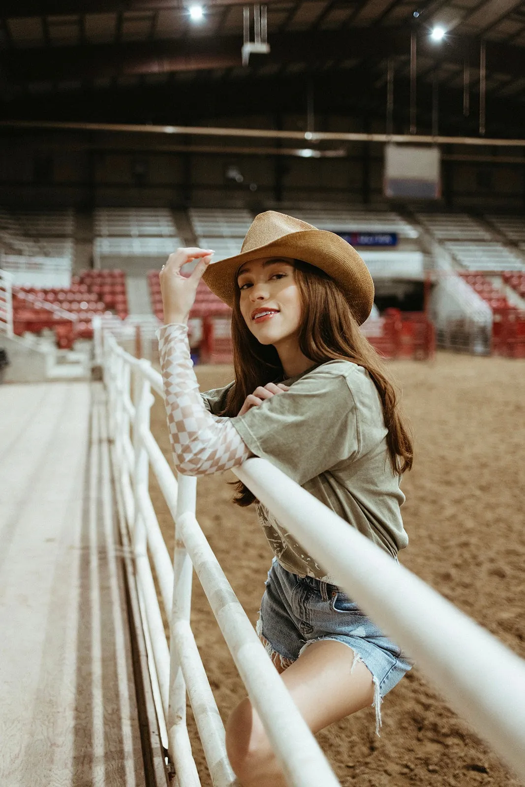 Gamblin' Town Mesh Top