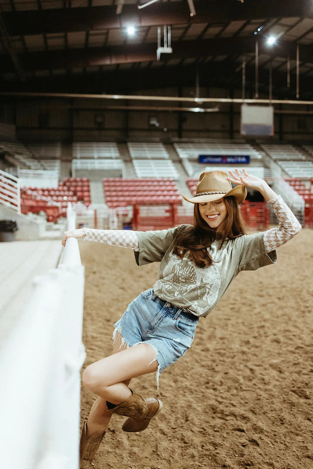 Gamblin' Town Mesh Top