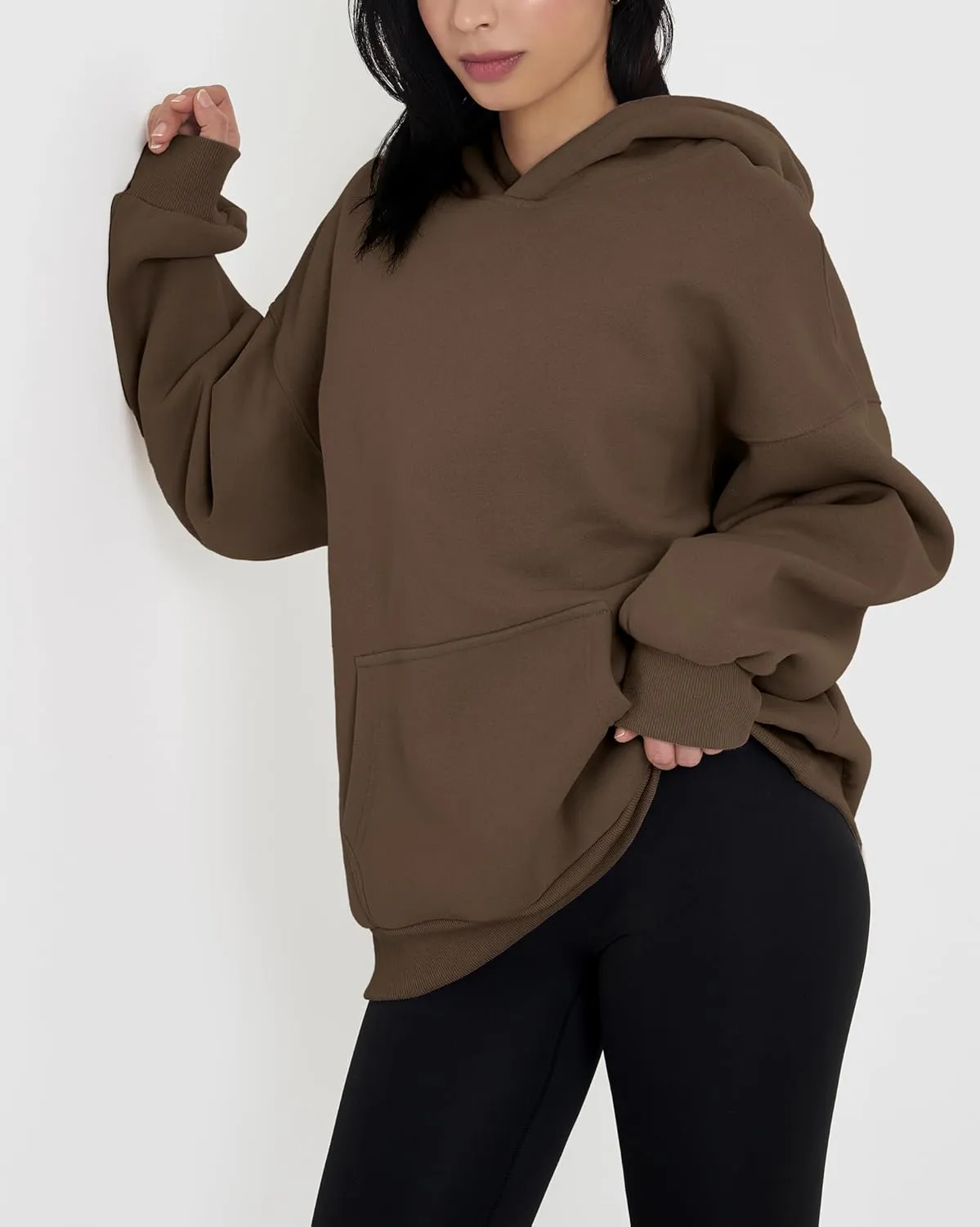 GIVON Women's Oversized Hoodie Heavyweight Fleece Sweatshirt Warm Long Sleeve Pullover Fall Winter Clothes
