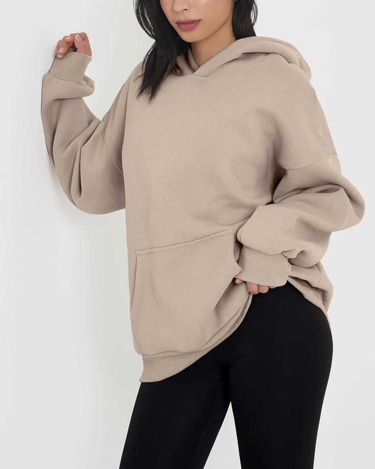 GIVON Women's Oversized Hoodie Heavyweight Fleece Sweatshirt Warm Long Sleeve Pullover Fall Winter Clothes