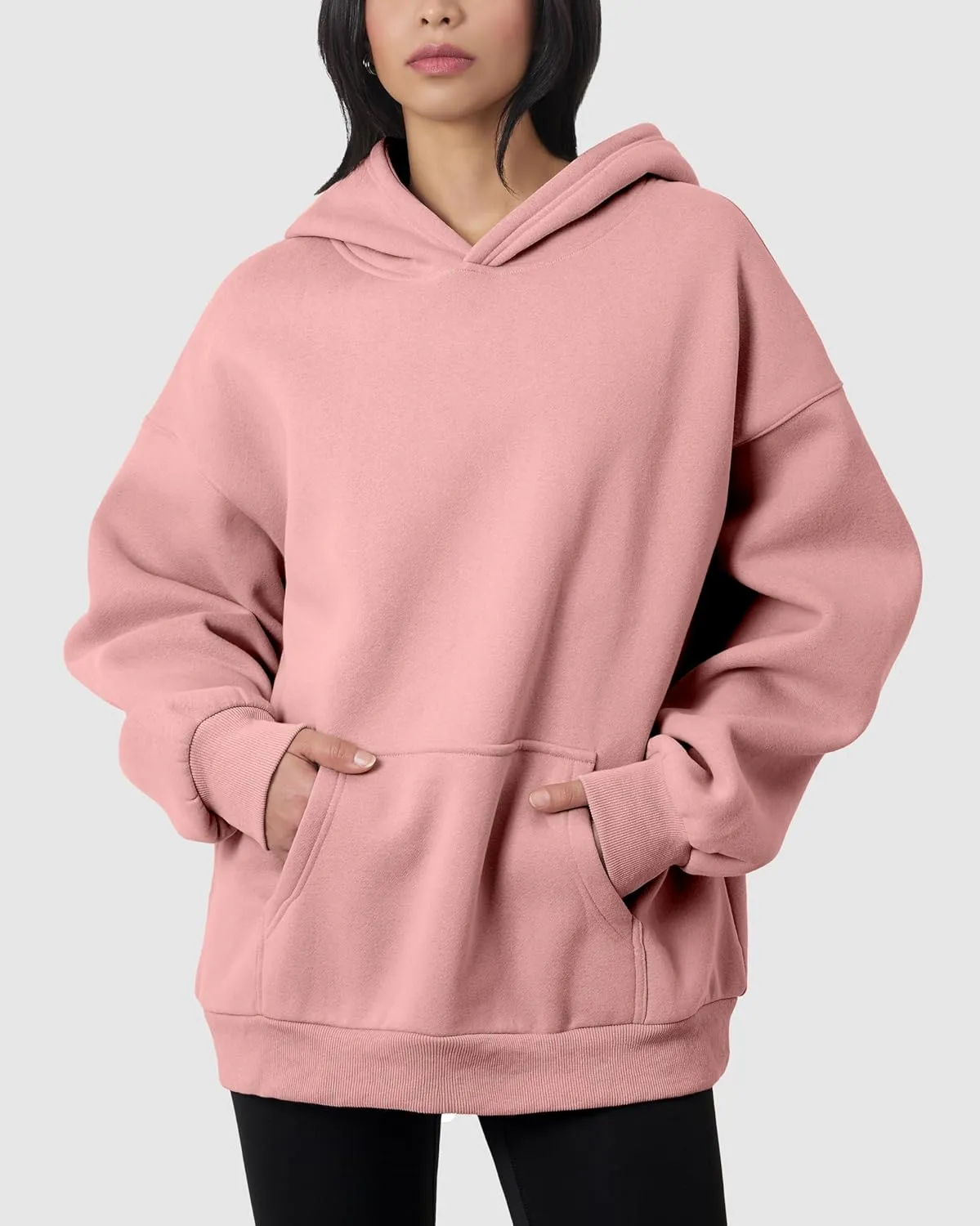 GIVON Women's Oversized Hoodie Heavyweight Fleece Sweatshirt Warm Long Sleeve Pullover Fall Winter Clothes