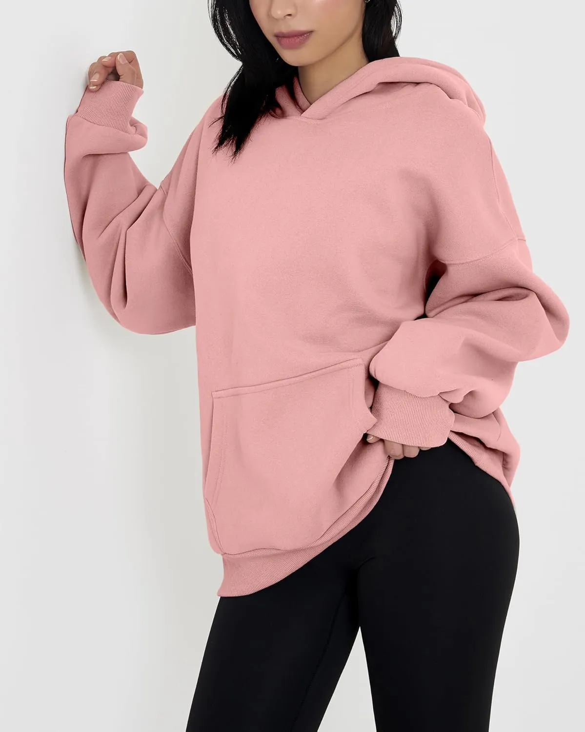 GIVON Women's Oversized Hoodie Heavyweight Fleece Sweatshirt Warm Long Sleeve Pullover Fall Winter Clothes