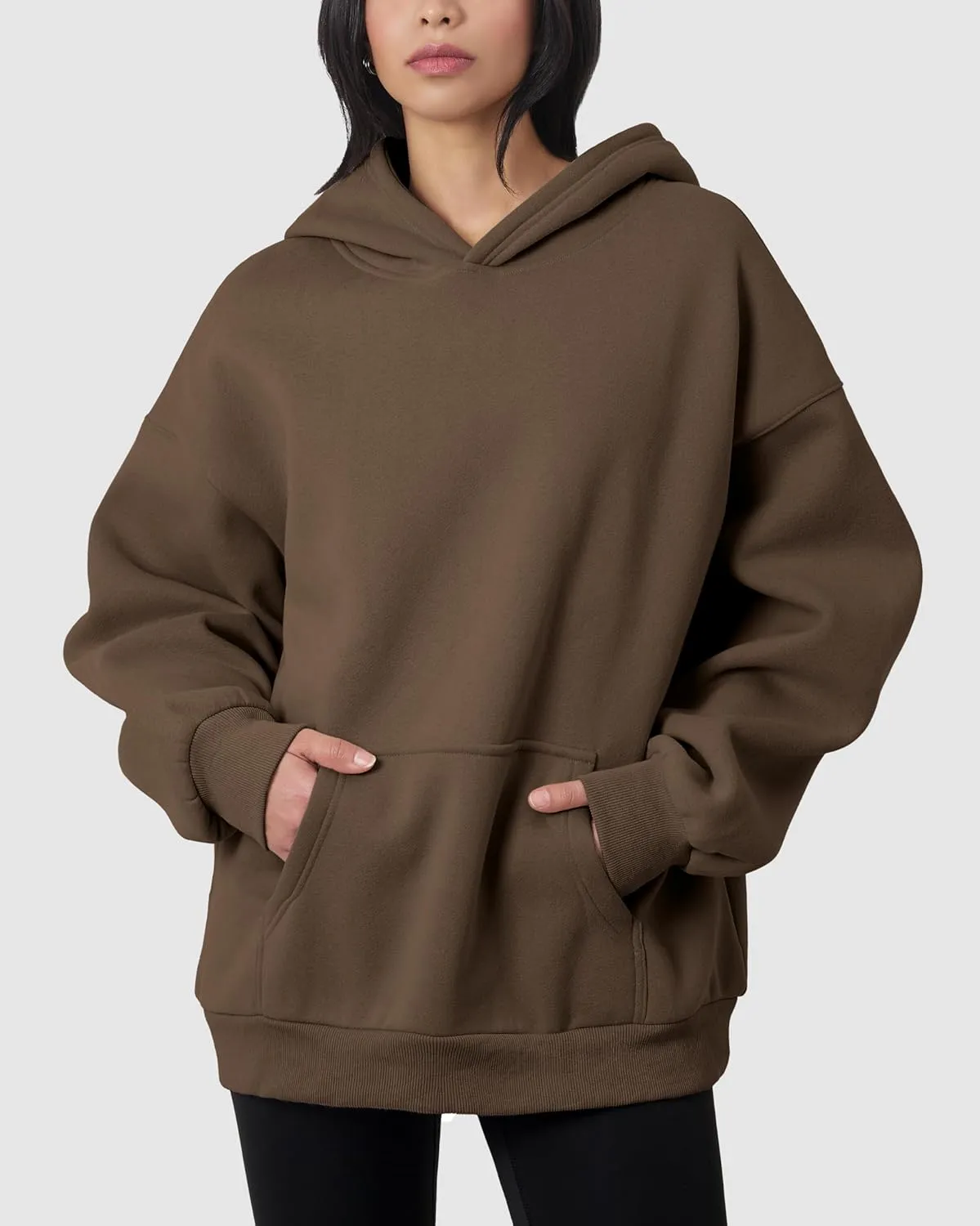 GIVON Women's Oversized Hoodie Heavyweight Fleece Sweatshirt Warm Long Sleeve Pullover Fall Winter Clothes