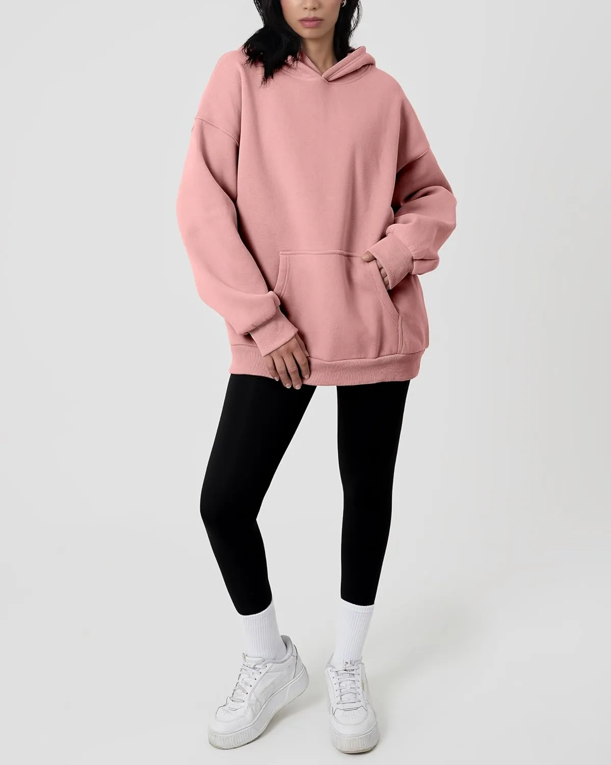 GIVON Women's Oversized Hoodie Heavyweight Fleece Sweatshirt Warm Long Sleeve Pullover Fall Winter Clothes