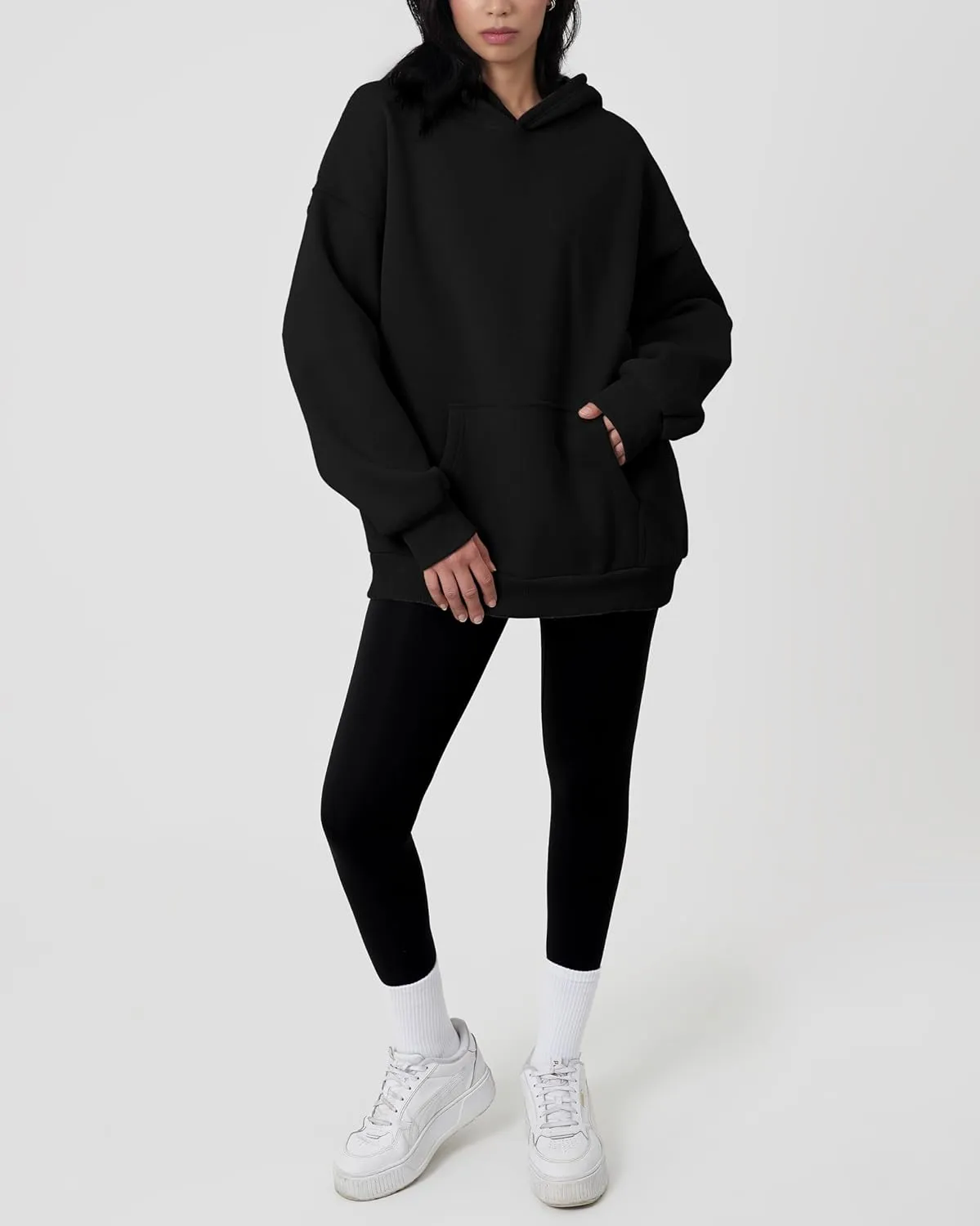 GIVON Women's Oversized Hoodie Heavyweight Fleece Sweatshirt Warm Long Sleeve Pullover Fall Winter Clothes
