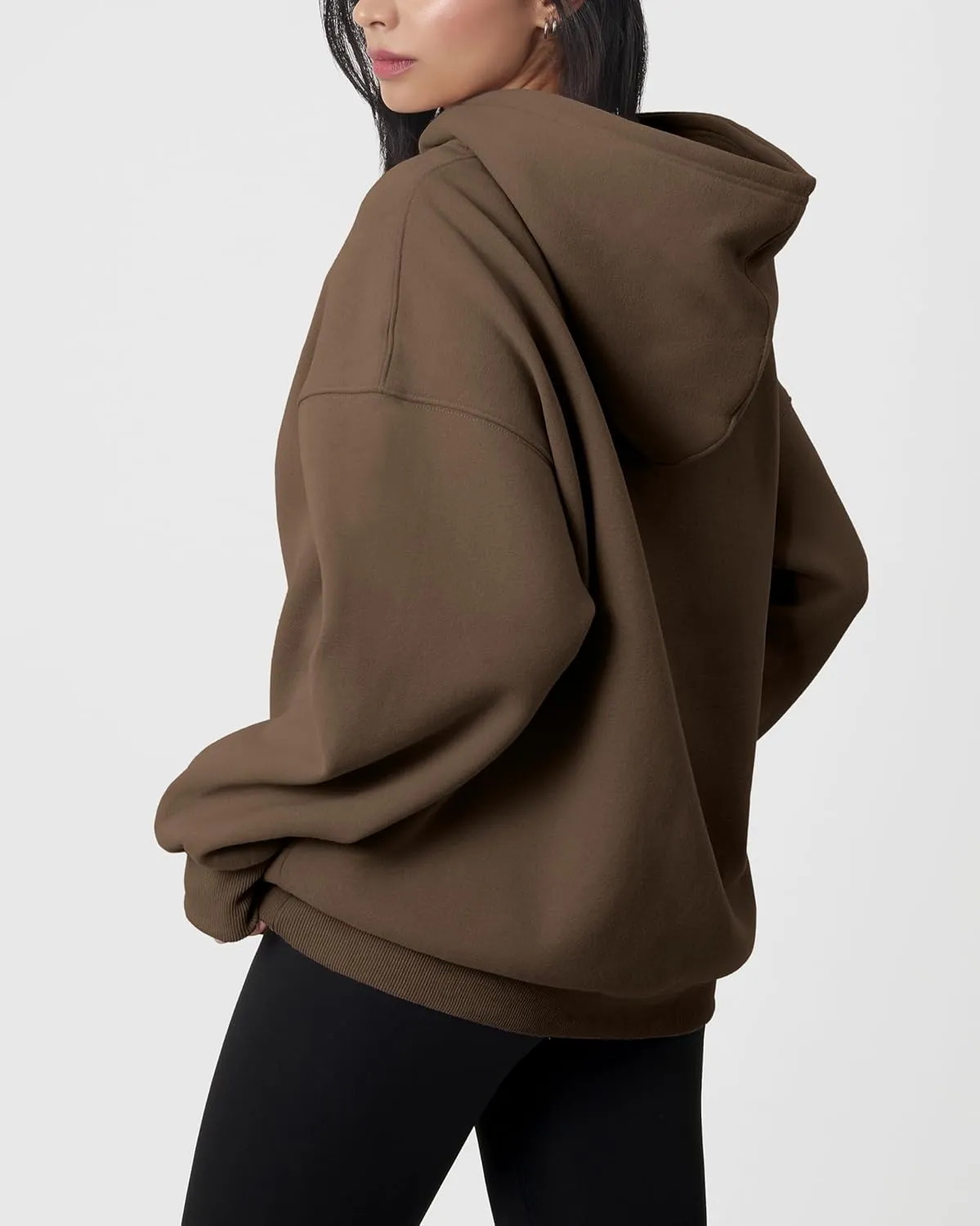 GIVON Women's Oversized Hoodie Heavyweight Fleece Sweatshirt Warm Long Sleeve Pullover Fall Winter Clothes
