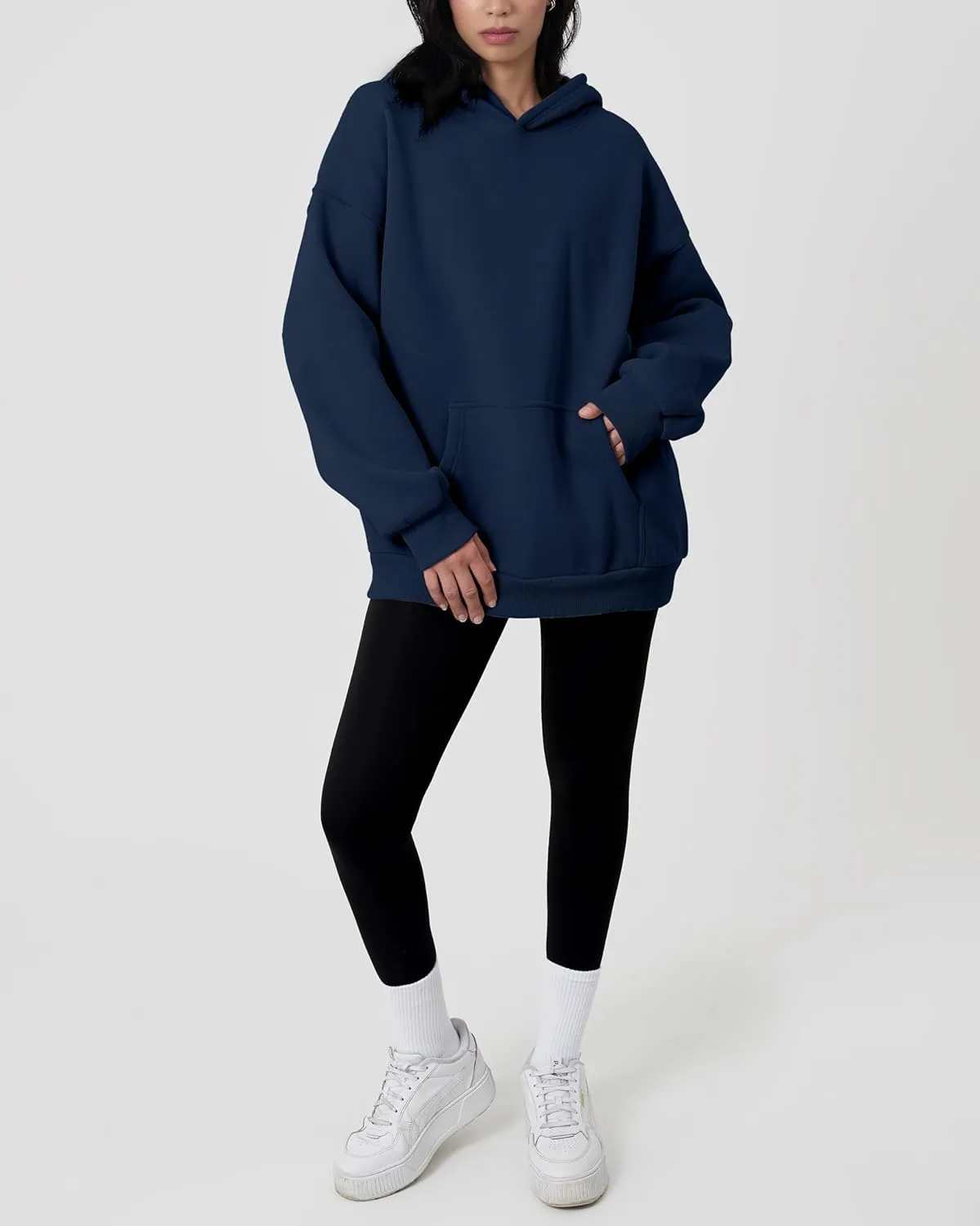 GIVON Women's Oversized Hoodie Heavyweight Fleece Sweatshirt Warm Long Sleeve Pullover Fall Winter Clothes